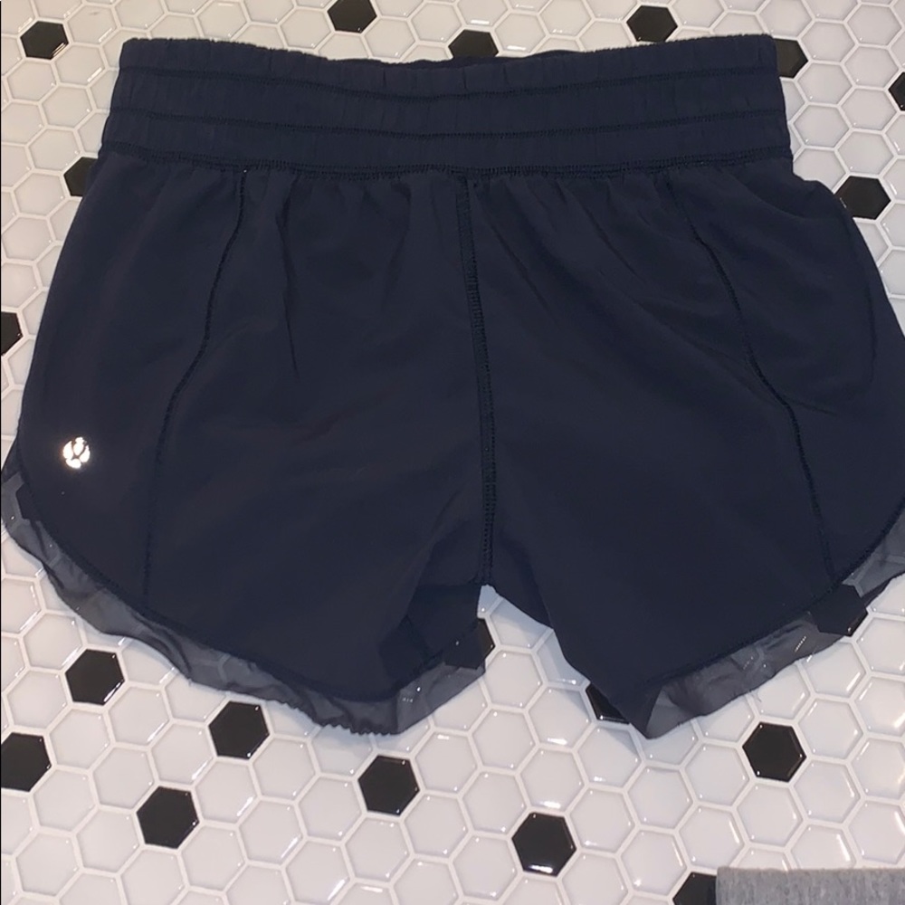 rare navy lululemon size 2 shorts